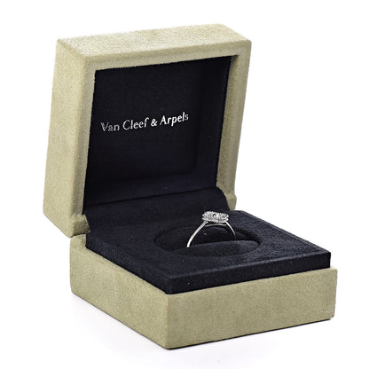 Van Cleef & Arpels 18K White Gold Diamond Sweet Alhambra Ring 53 6.5 7 of 7