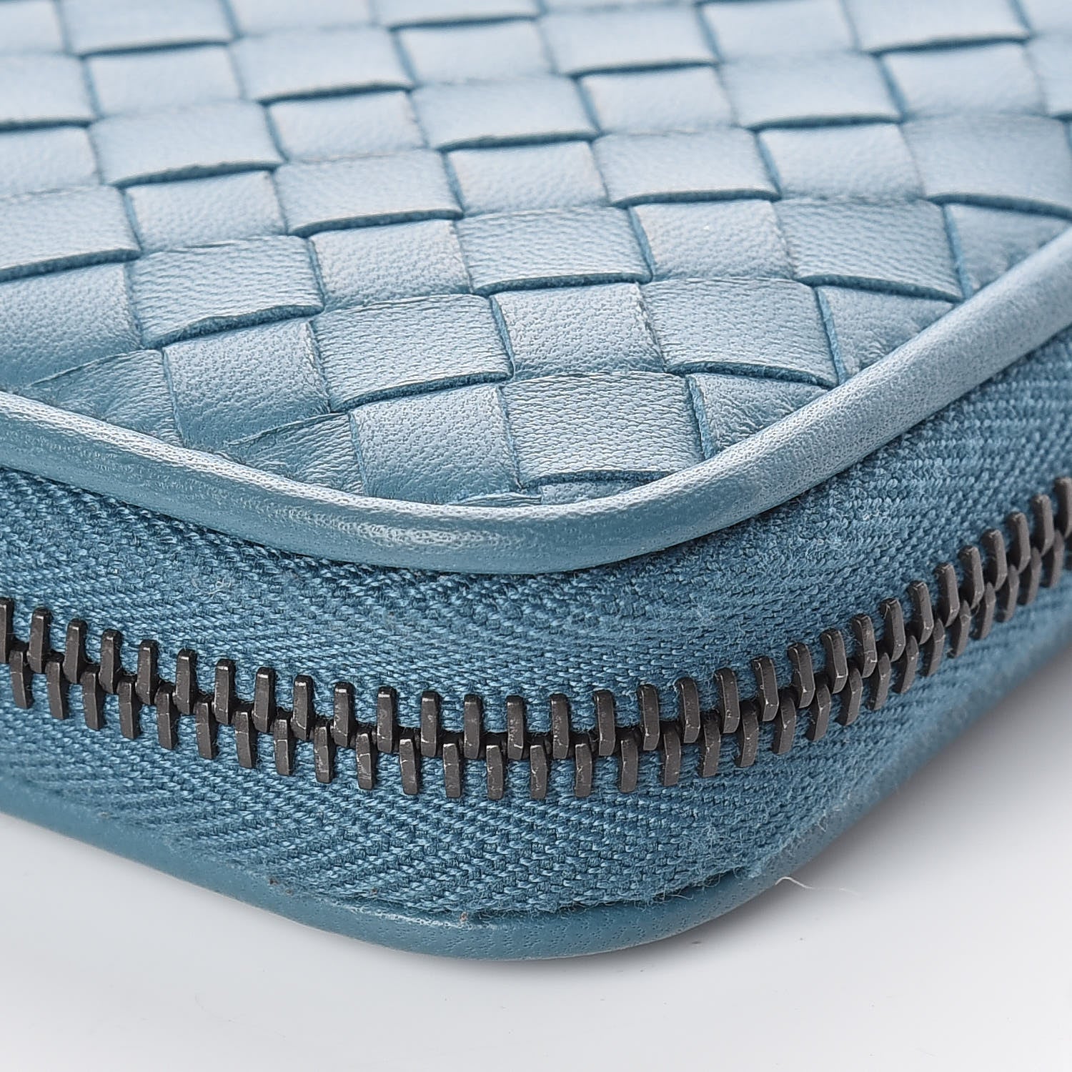 Bottega Veneta Nappa Intrecciato Zip Around Wallet Canard 12 of 13