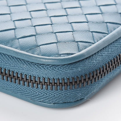 Bottega Veneta Nappa Intrecciato Zip Around Wallet Canard 12 of 13