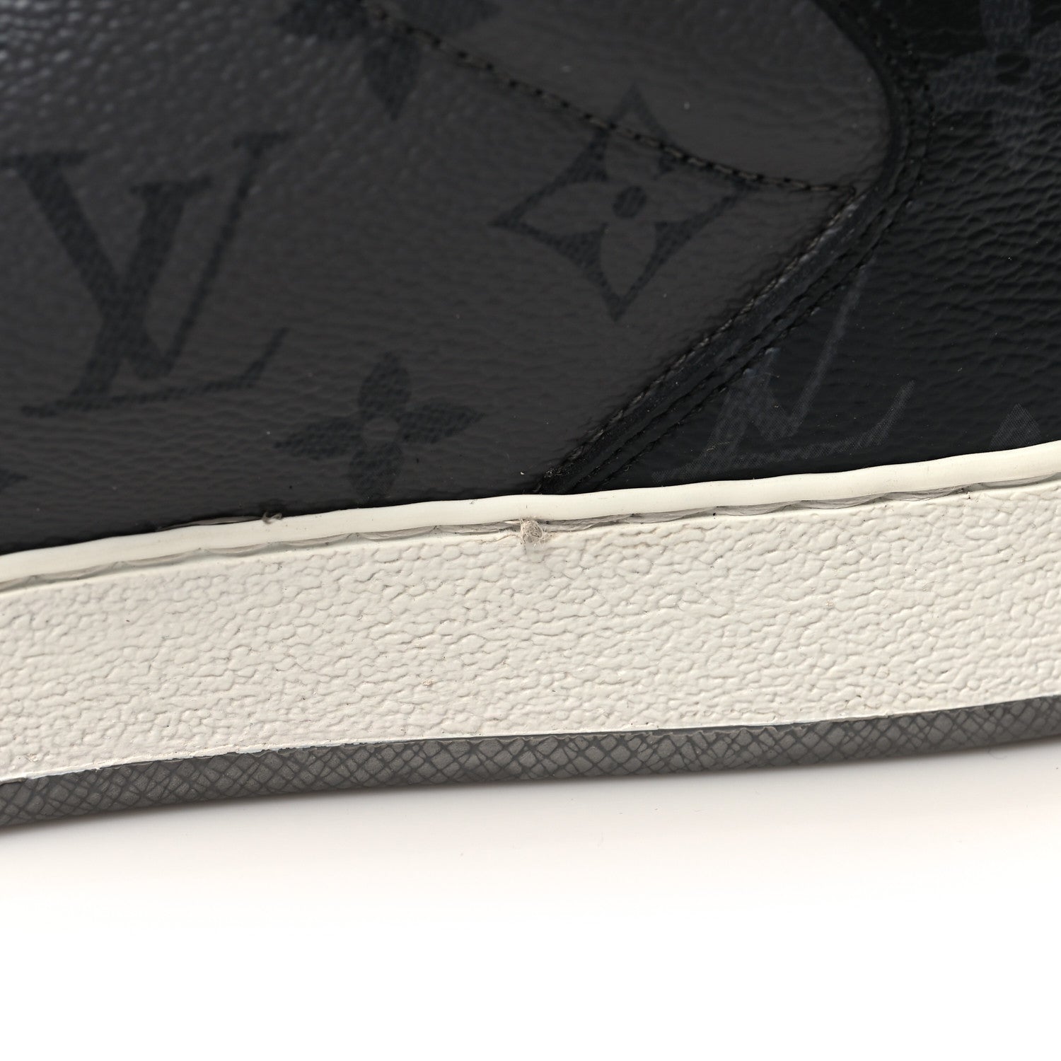Louis Vuitton Reverse Monogram Eclipse Mens Rivoli Sneakers 10 Black 9 of 9