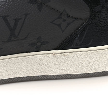 Louis Vuitton Reverse Monogram Eclipse Mens Rivoli Sneakers 10 Black 9 of 9