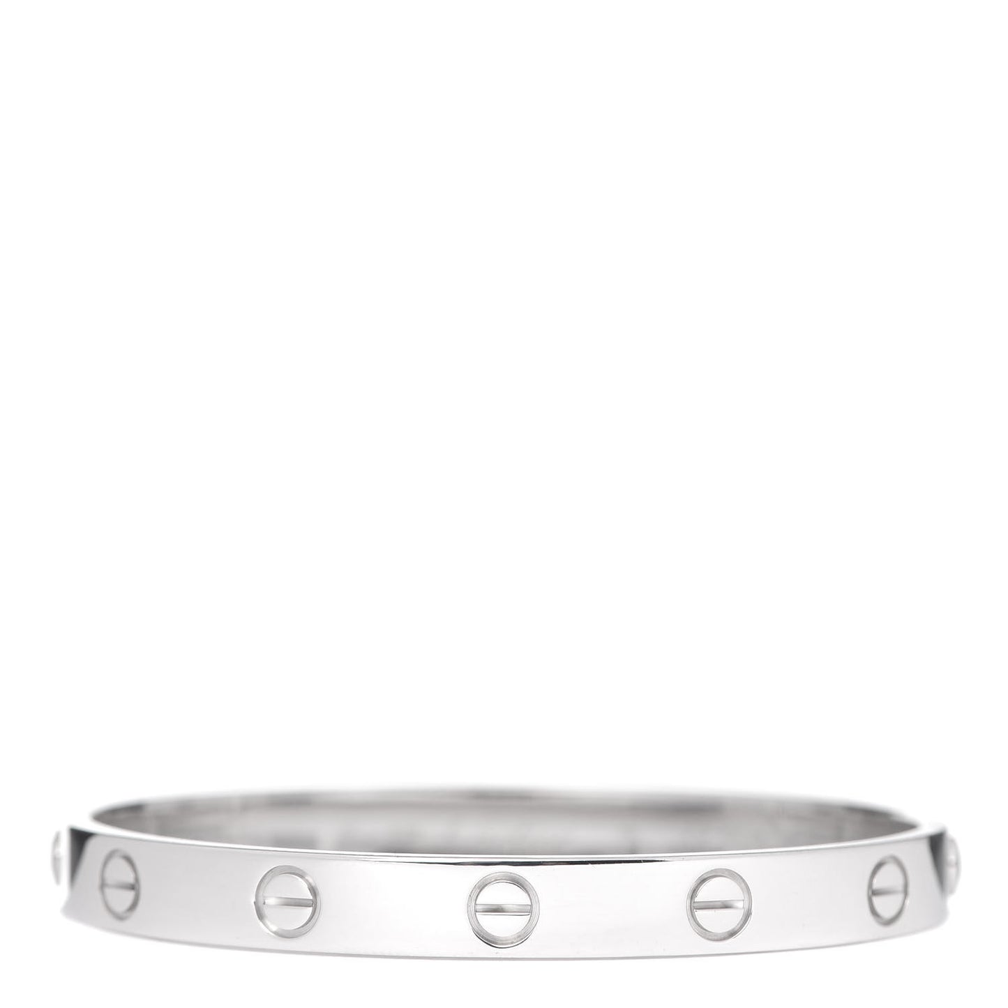 18K White Gold LOVE Bracelet 16