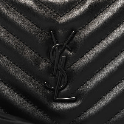 Saint Laurent Calfskin Matelasse Monogram Lou Belt Bag Black 8 of 10