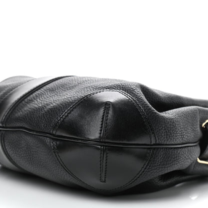 Burberry Grainy Calfskin Willenmore Hobo Black 7 of 9