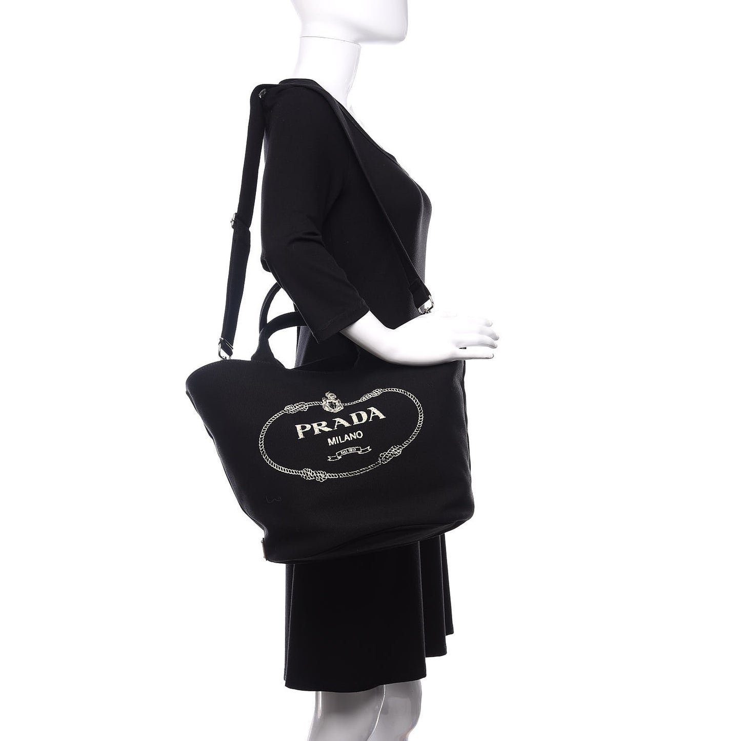 Canapa Small Shopping Tote Black