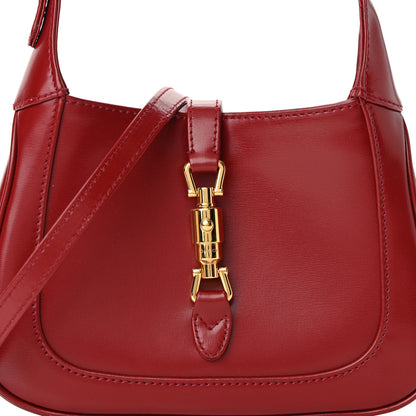 Gucci Boarded Dyana Lux Calfskin Mini Jackie 1961 Hobo New Cherry Red 7 of 10