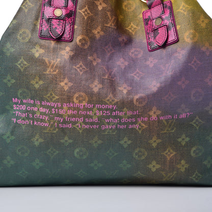 Louis Vuitton Richard Prince Monogram Karung Duderanch Jokes Tote 8 of 11