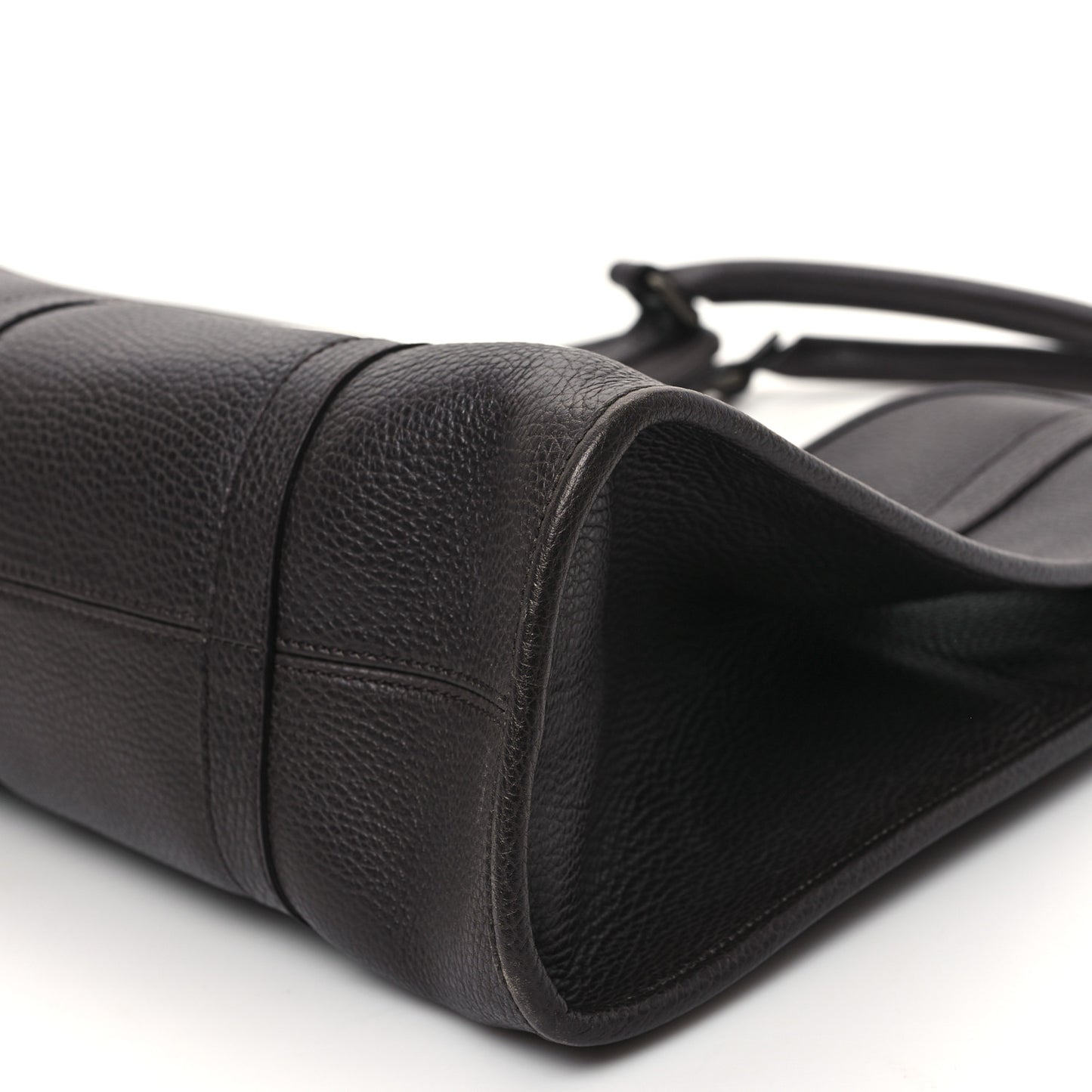 Pebbled Calfskin Large Joy Shoulder Bag Brown