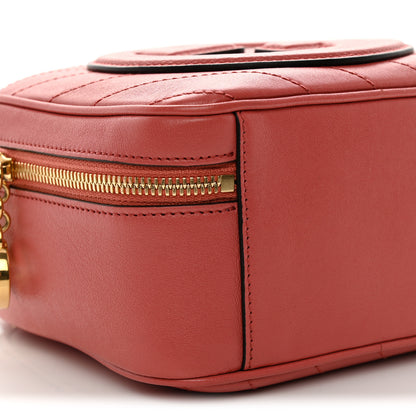 Gucci Sakai Be Green Calfskin Diagonal Stitched Blondie Top Handle Bag Pink 9 of 11