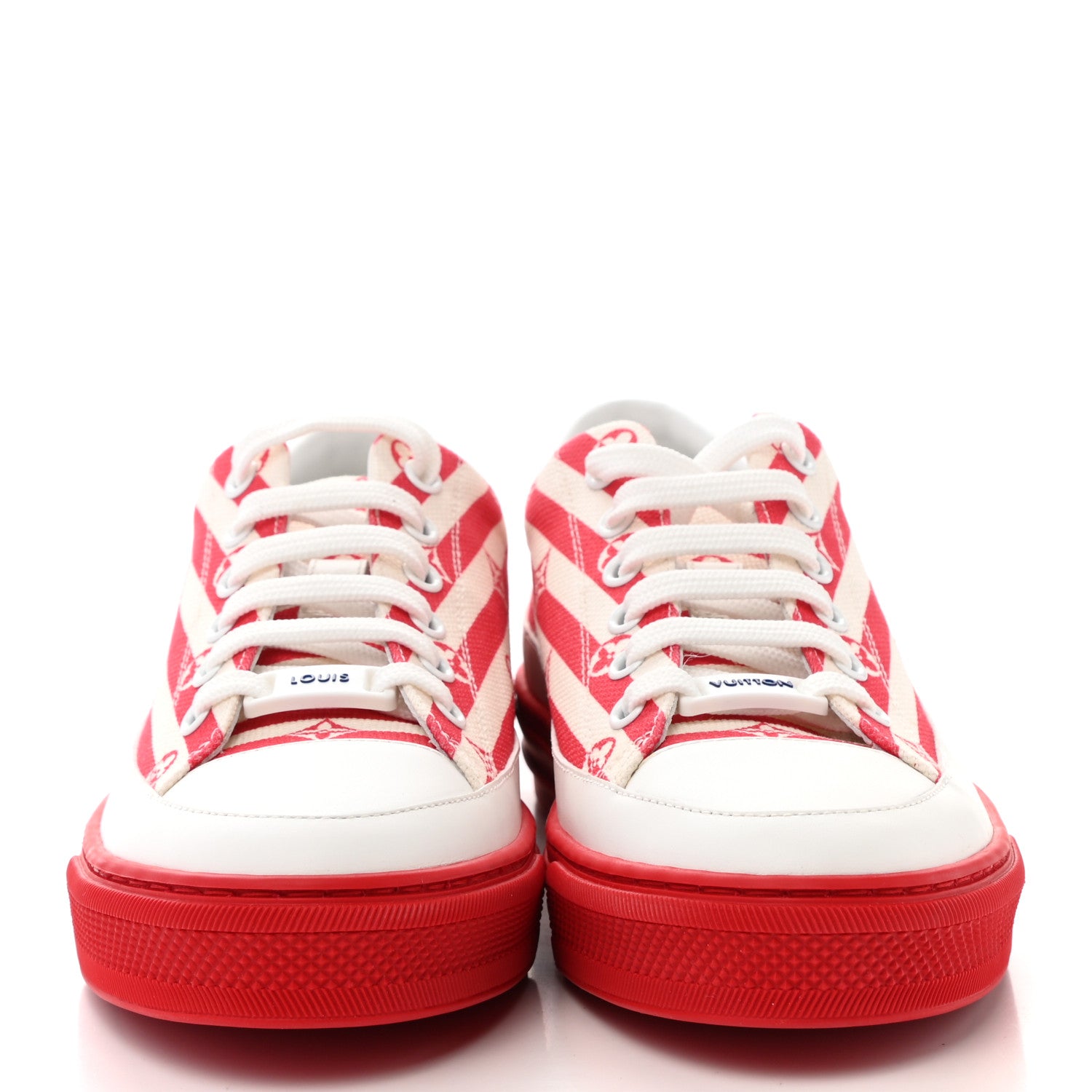 Louis Vuitton Canvas Escale Stellar Sneakers 36.5 Red 2 of 8