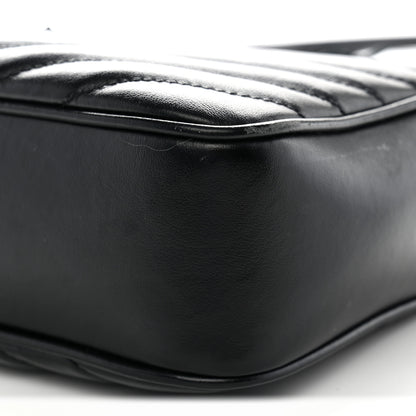 Saint Laurent Calfskin Matelasse Monogram Monochrome Lou Camera Bag Black 10 of 12