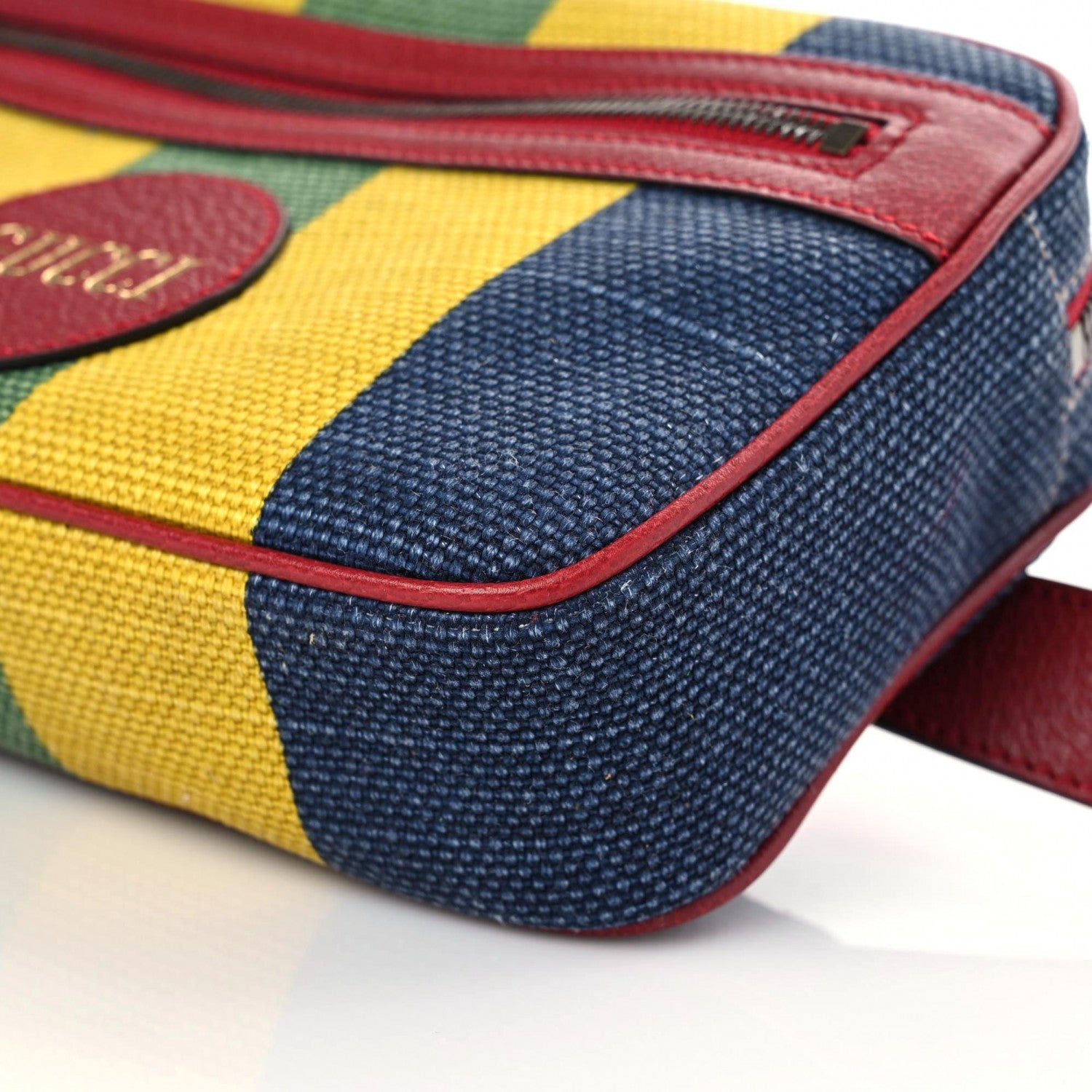 Gucci Canvas Marley Stripe Script Logo Gucci 80 Belt Bag Multicolor 6 of 12