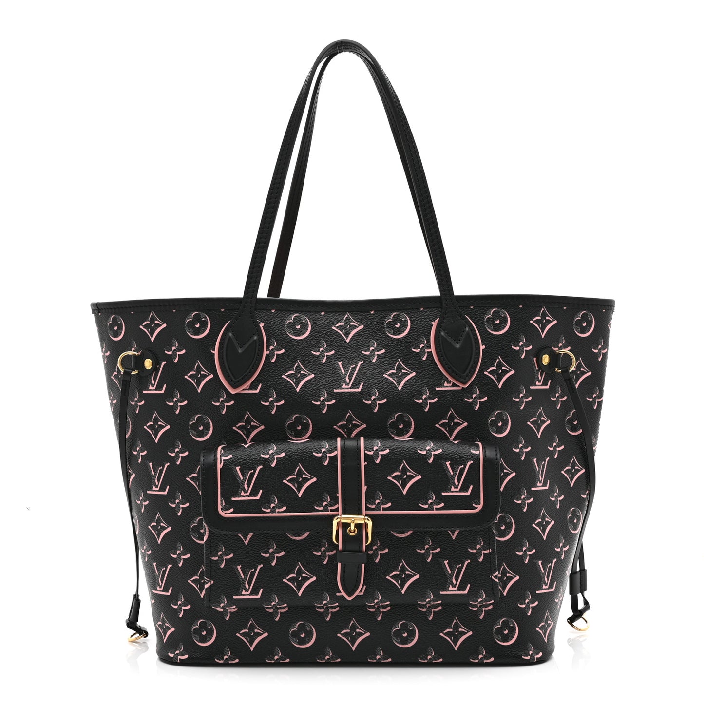 Monogram Fall For You Neverfull MM Black Black