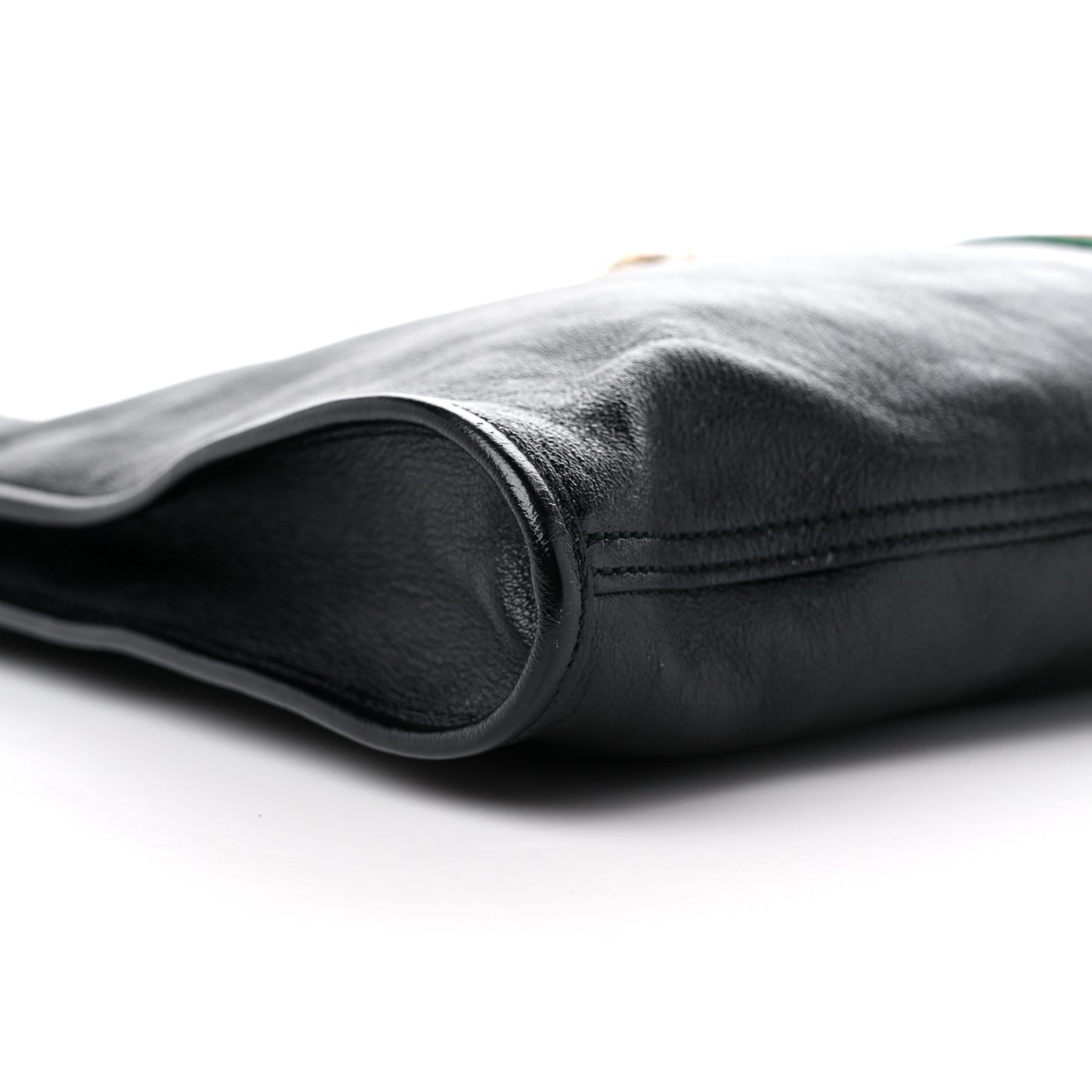 Calfskin Large Rajah Chain Tote Black