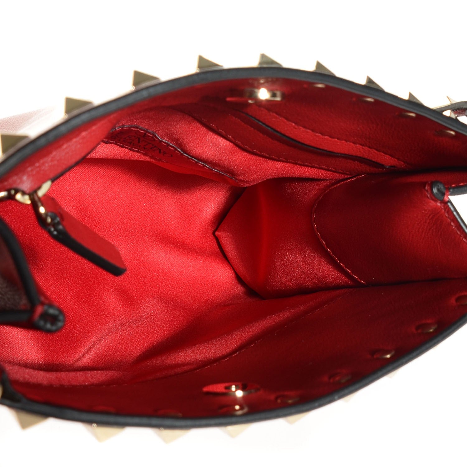 Valentino Garavani Calfskin Mini Rockstud Crossbody Bag Red 6 of 9