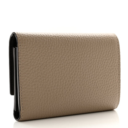 Louis Vuitton Taurillon Capucines Compact Wallet Galet 3 of 8