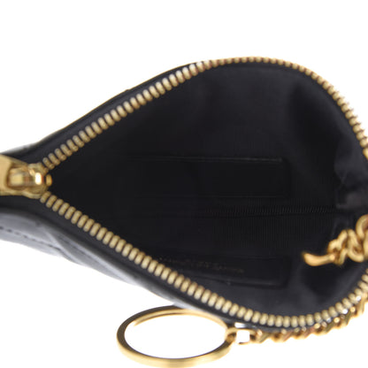 Saint Laurent Calfskin Matelasse Monogram Key Pouch Black 5 of 8