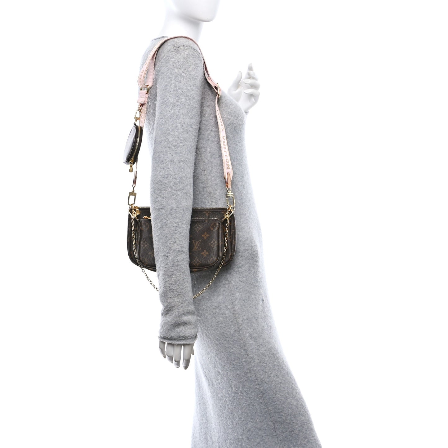 Monogram Multi Pochette Accessories Rose Clair