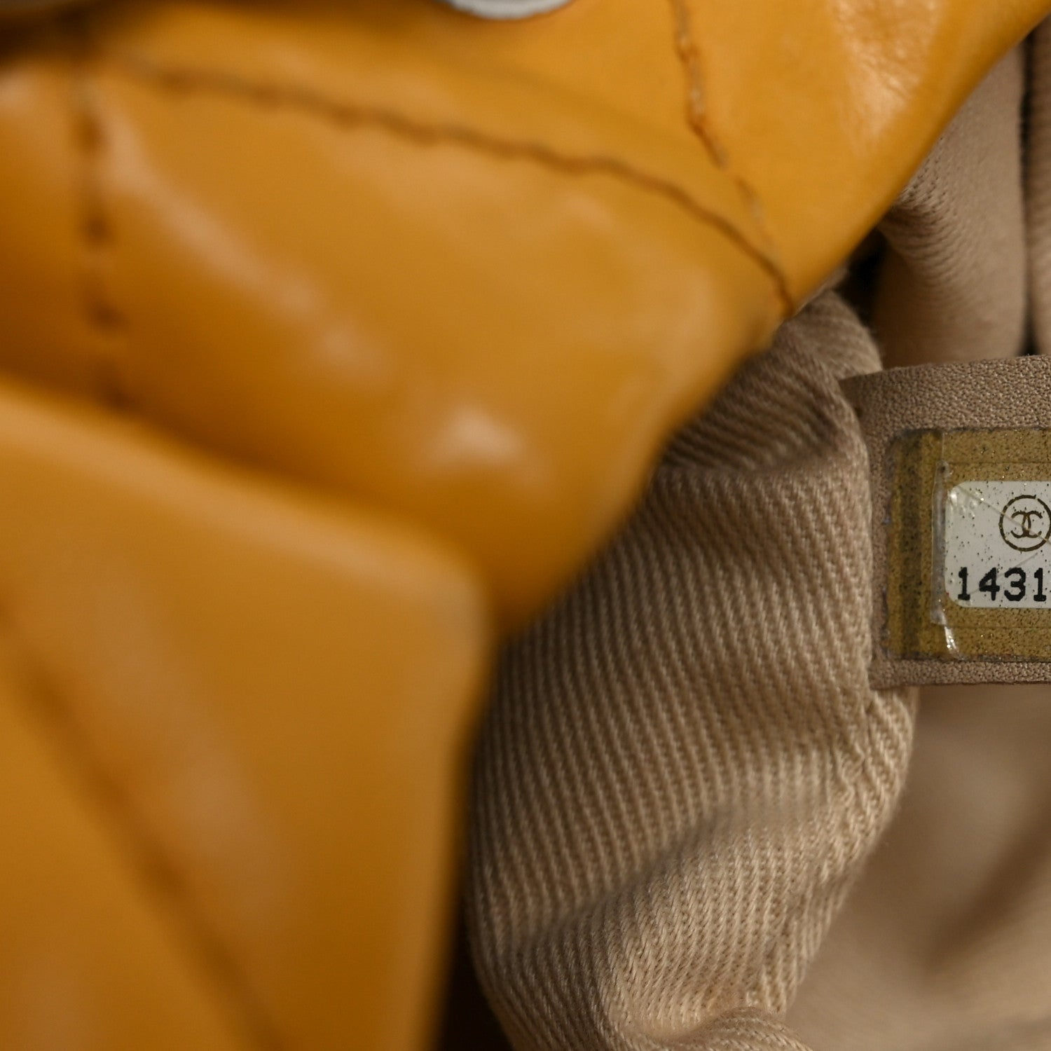 Chanel Calfskin Natural Beauty Tote Yellow 7 of 11