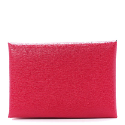 Hermes Chevre Chamkila Calvi Duo Card Case Rose Extreme 1 of 12
