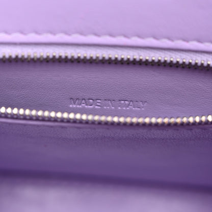 Balenciaga Shiny Calfskin Crocodile Embossed Small Hourglass Top Handle Bag Lilac 7 of 13