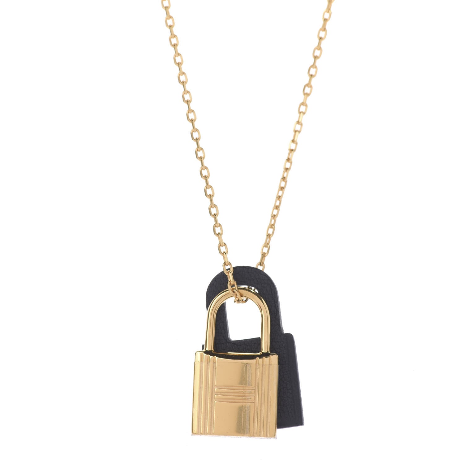 Hermes Swift Small O'Kelly Pendant Necklace Black 4 of 7