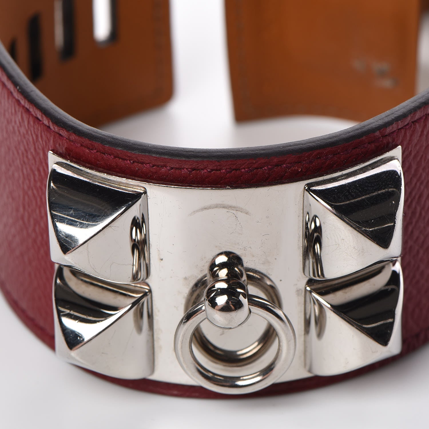 Hermes Epsom Collier de Chien CDC Bracelet S Rouge H 10 of 10