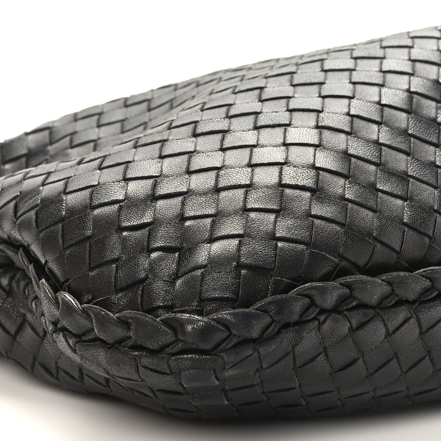 Nappa Intrecciato Medium Veneta Hobo Black