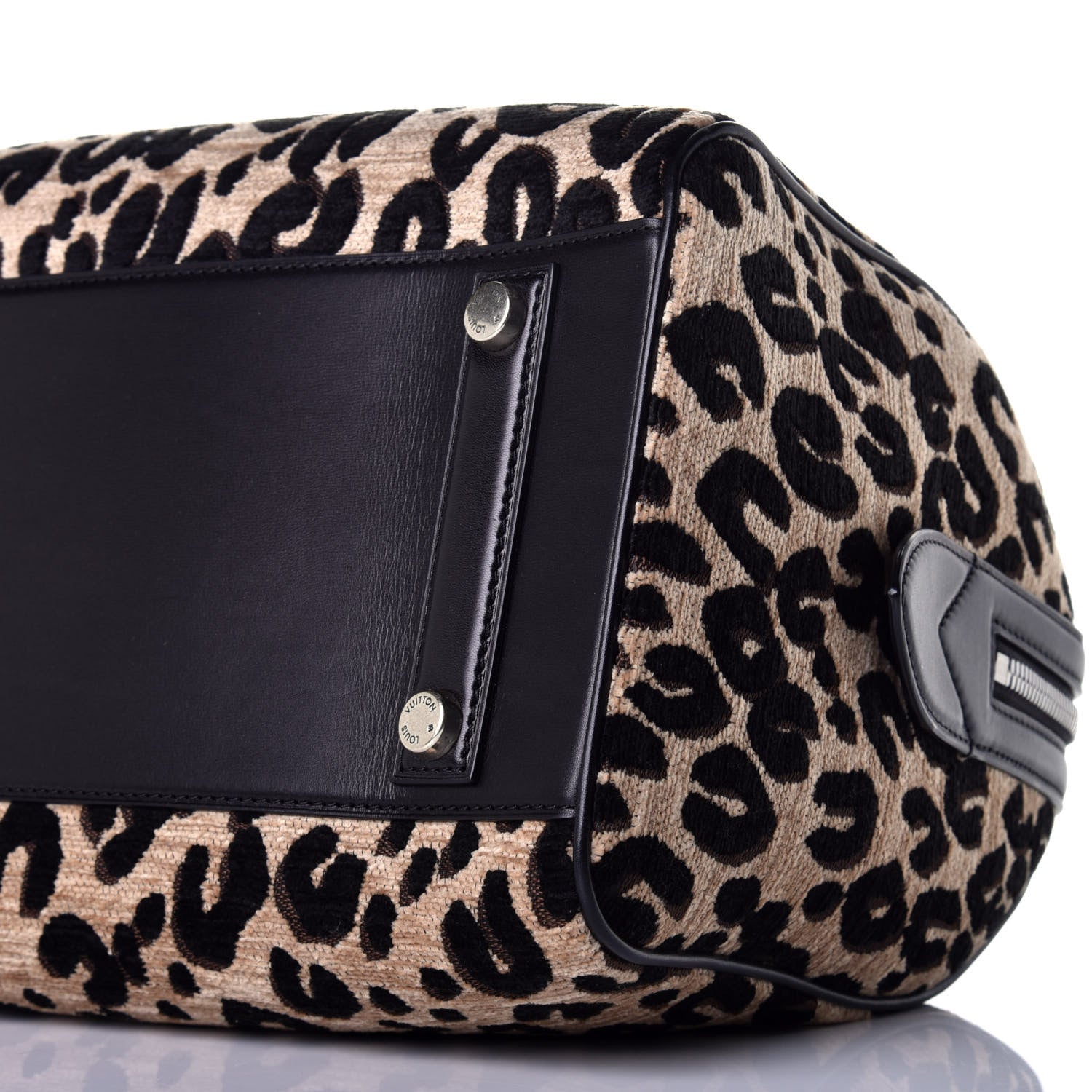 Louis Vuitton Jacquard Velvet Leopard Print Stephen Sprouse Speedy 9 of 9