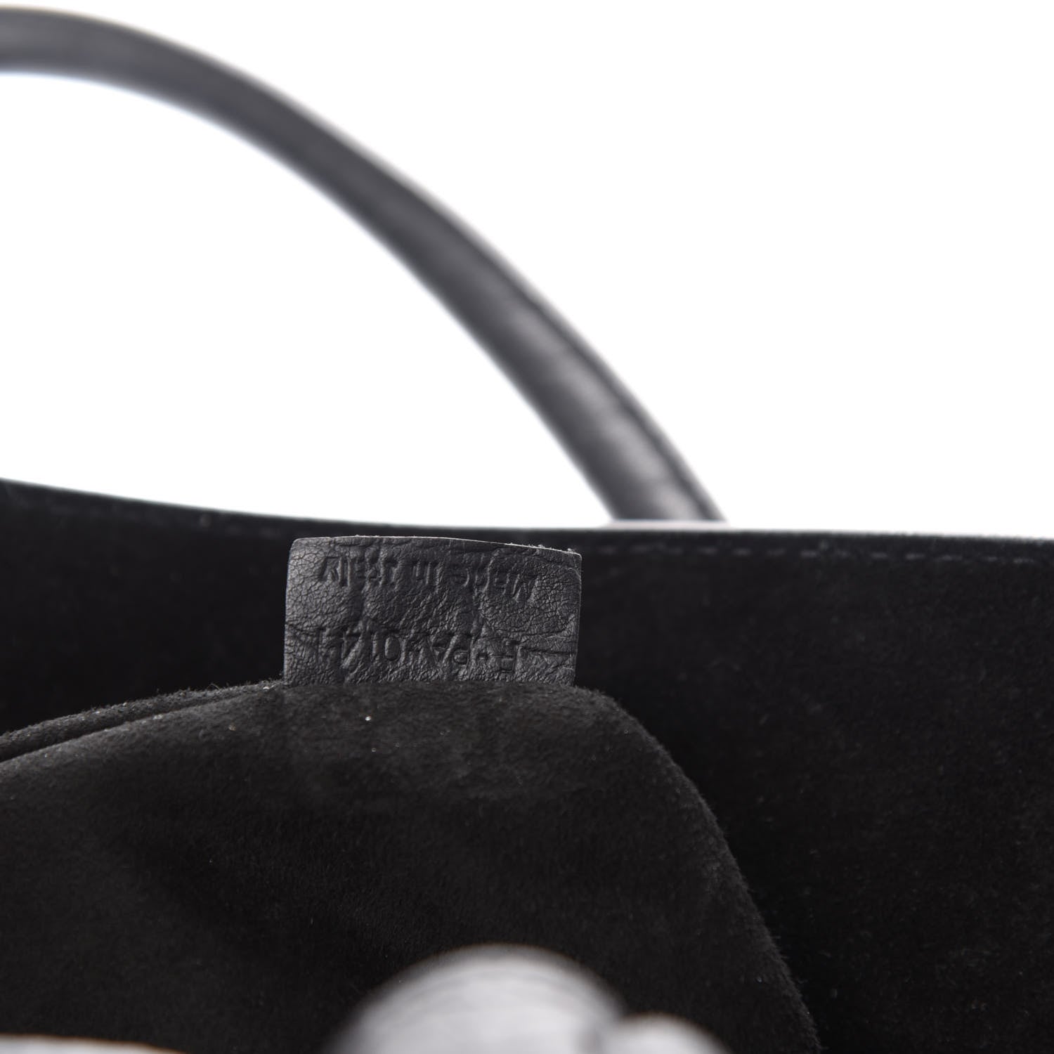 Celine Crocodile Embossed Calfskin Medium Phantom Luggage Black 10 of 11