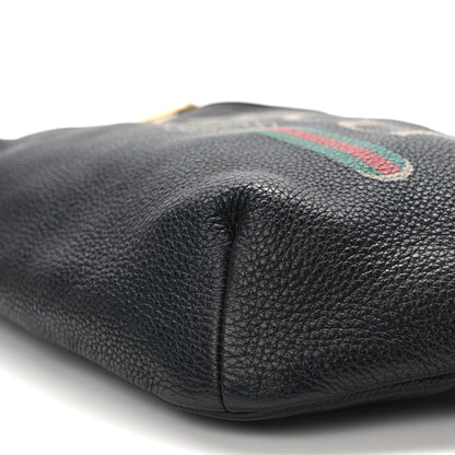 Gucci Grained Calfskin Logo Belt Bag Black 10 of 12