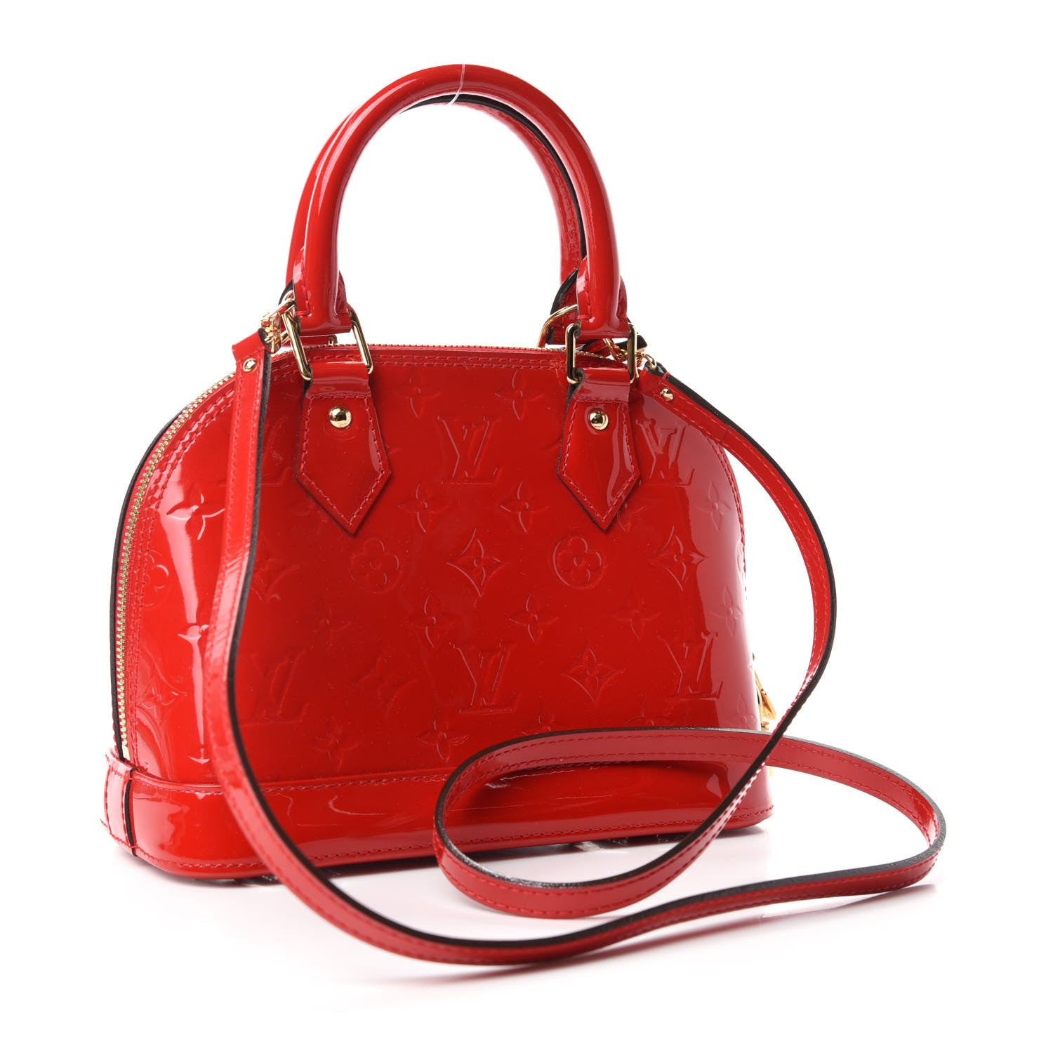 Louis Vuitton Vernis Alma BB Cherry 3 of 9