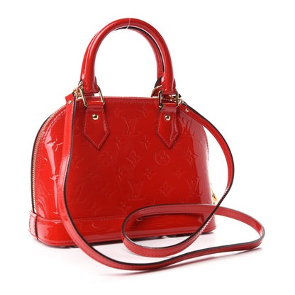 Louis Vuitton Vernis Alma BB Cherry 3 of 9
