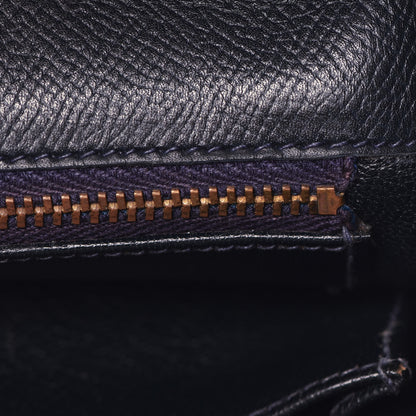 Hermes Courchevel Kelly Retourne 35 Bleu Marine 15 of 44