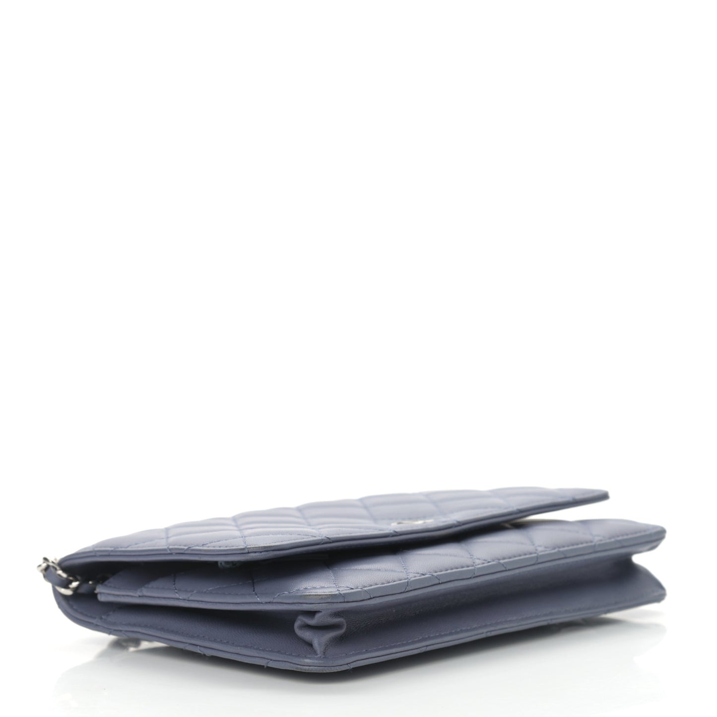 Lambskin Quilted Wallet On Chain WOC Lavender