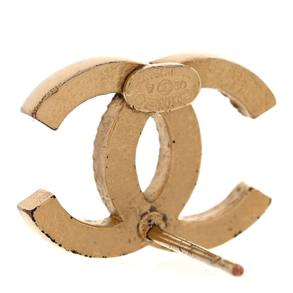 Chanel Crystal CC Earrings Gold 5 of 5