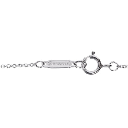 Tiffany Platinum Diamond Octagon Key Charm Pendant Necklace 6 of 6