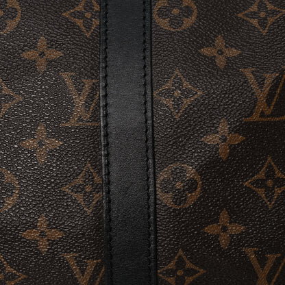 Louis Vuitton Monogram Macassar Keepall Bandouliere 45 12 of 15