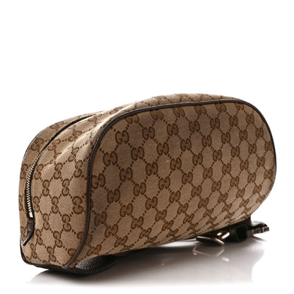 Gucci Monogram Dollar Calfskin Waist Pouch Beige Ebony Testa di Moro Marrone Scuro 4 of 11