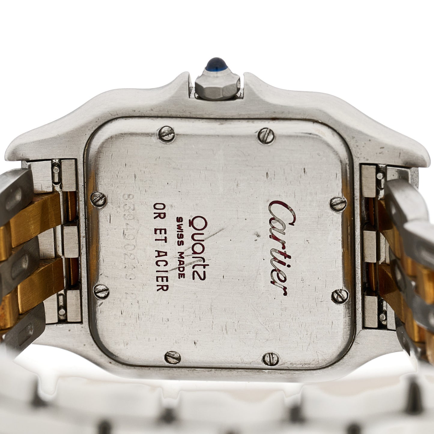 Stainless Steel 18K Yellow Gold 27mm Panthere Quartz Watch