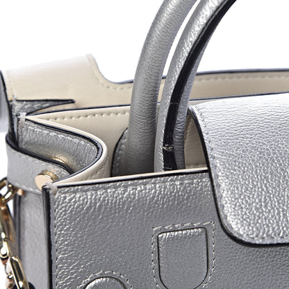 Christian Dior Metallic Grained Calfskin Mini Diorever Flap Silver 12 of 16
