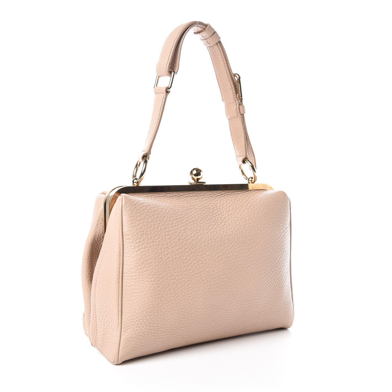 Dolce & Gabbana Calfskin Agata Shoulder Bag Taupe 3 of 9