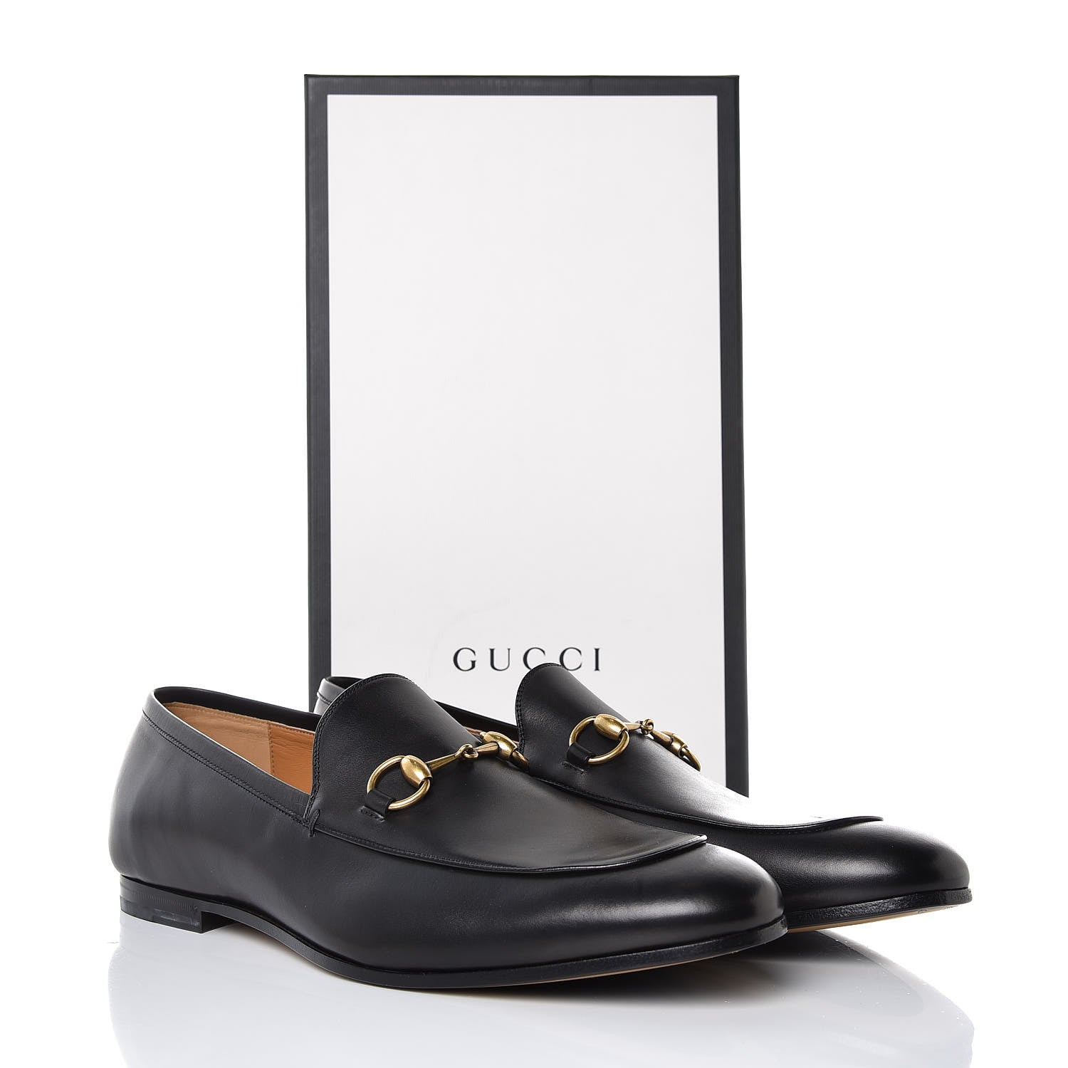 Gucci Calfskin Horsebit Mens Jordaan Loafers 11 Black 9 of 9