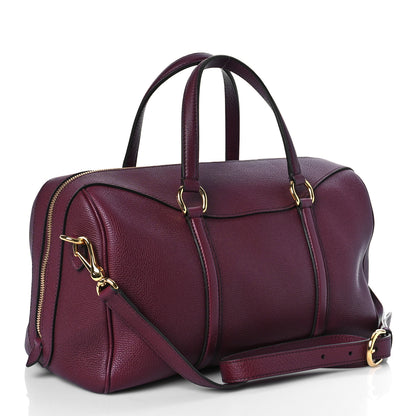 Burberry Derby Calfskin Medium Alchester Bowling Bag Mahogany Red 3 of 8