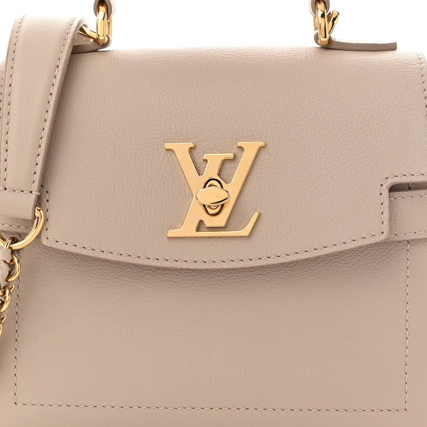 Soft Calfskin Mini Lockme Ever Greige