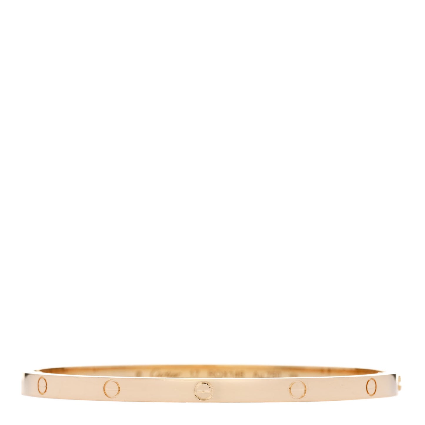 18K Yellow Gold Small LOVE Bracelet 17