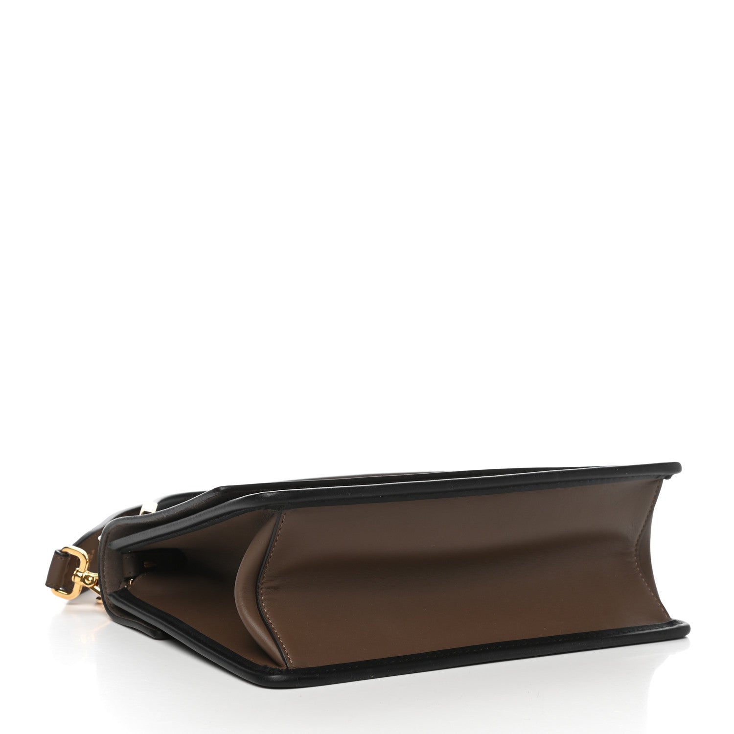 Fendi Vitello Century F is Fendi Bi-Color FF 1974 Embossed Kan I Shoulder Bag Maya Black 4 of 12