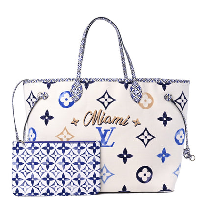 Louis Vuitton Monogram Canvas By The Pool Miami 2.0 Neverfull GM Blue 1 of 9
