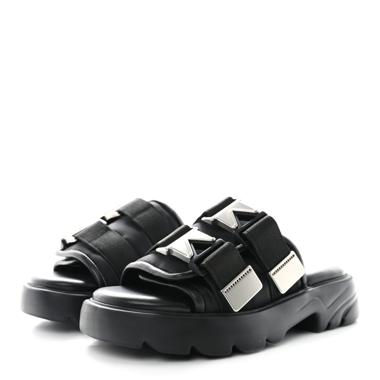 Nappa Flash 45mm Flat Sandals 37 Black