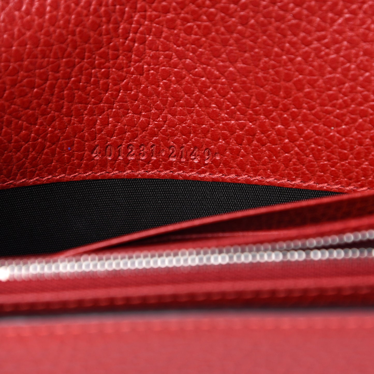 Calfskin Mini Dionysus Chain Wallet Hibiscus Red
